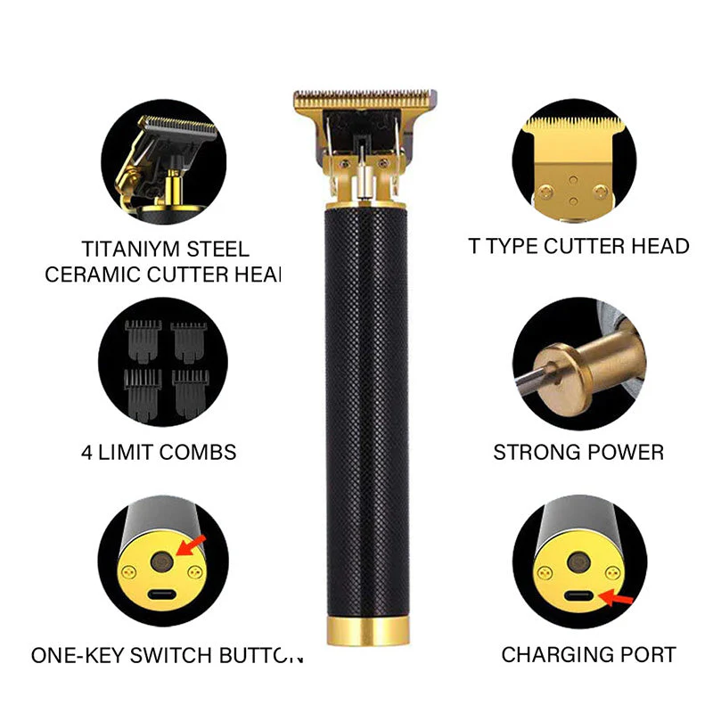 New Cordless Zero Gapped Trimmer Hair Clipper - Image 5