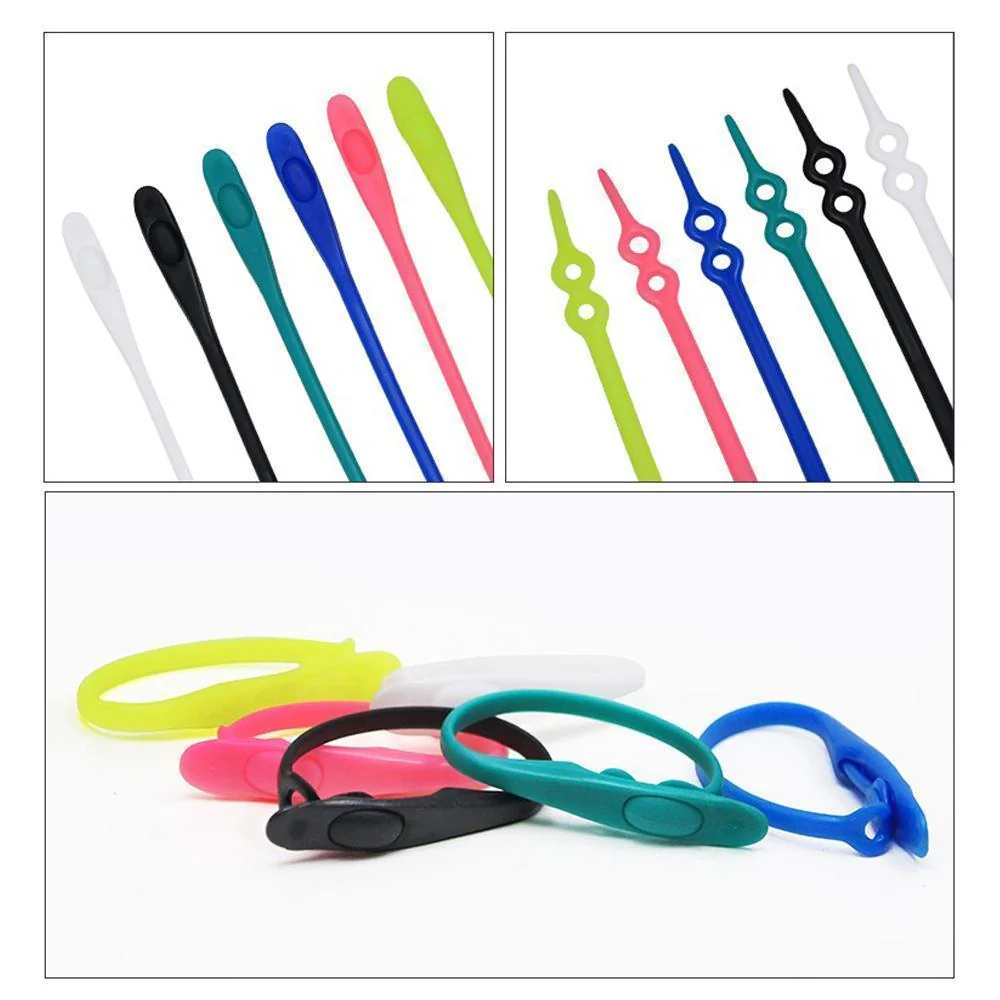 New Double-hole Adjustable No Tie Shoelaces,14 Pcs - Image 6