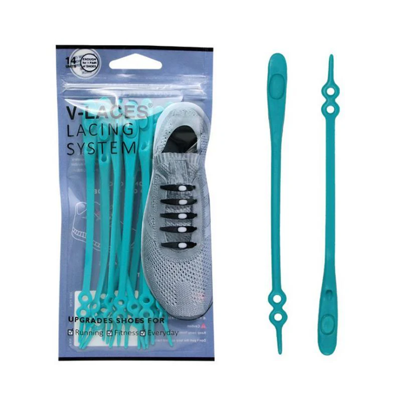 New Double-hole Adjustable No Tie Shoelaces,14 Pcs - Image 9
