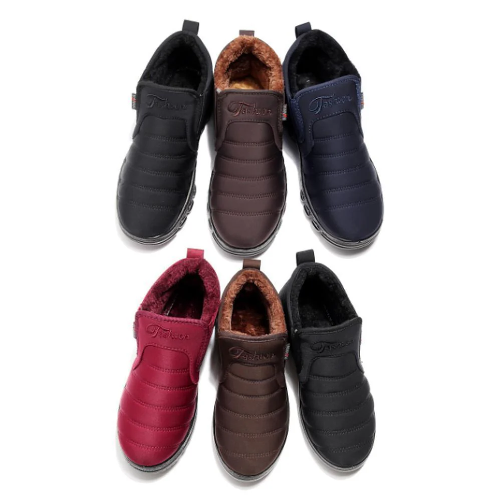 New Fashion Waterproof And Velvet Warm Non-Slip Cotton Shoes - Image 12