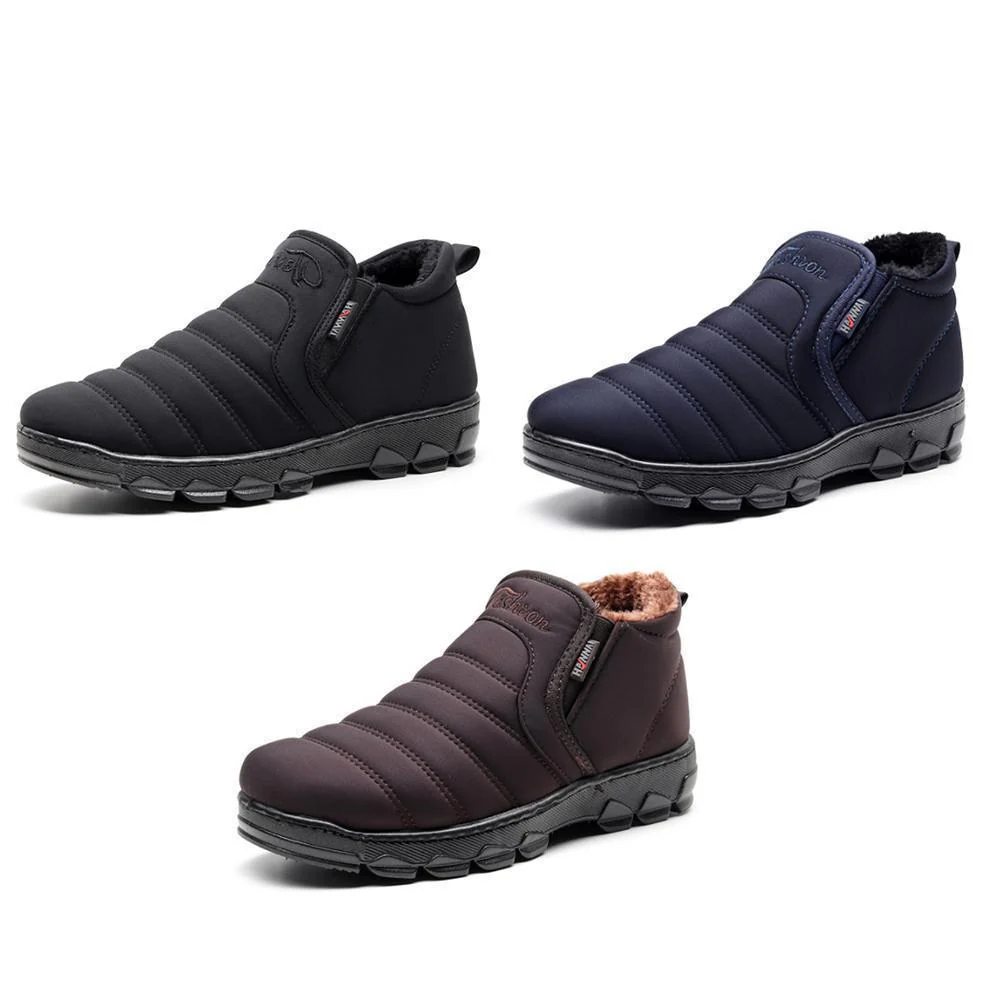 New Fashion Waterproof And Velvet Warm Non-Slip Cotton Shoes - Image 3