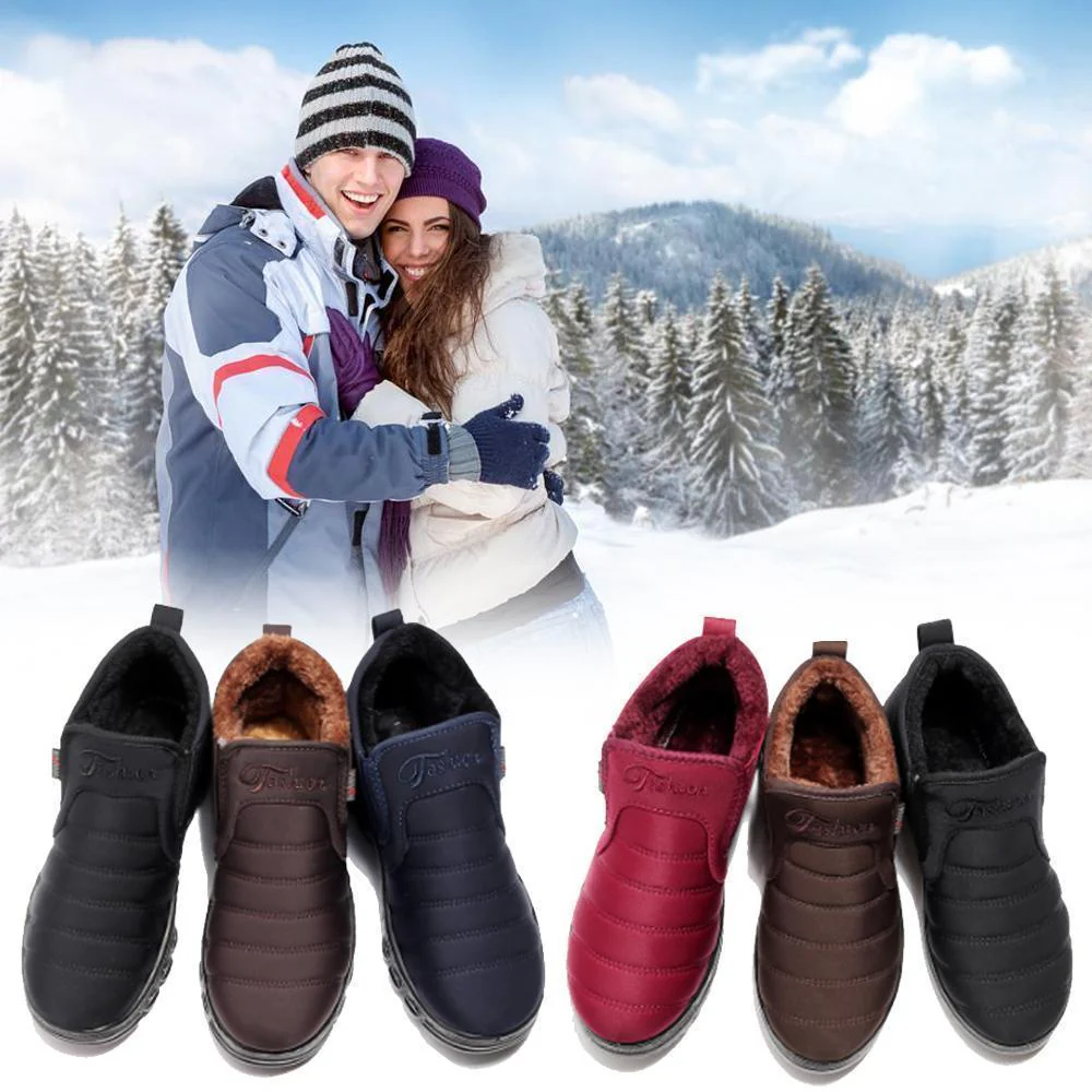 New Fashion Waterproof And Velvet Warm Non-Slip Cotton Shoes - Image 4