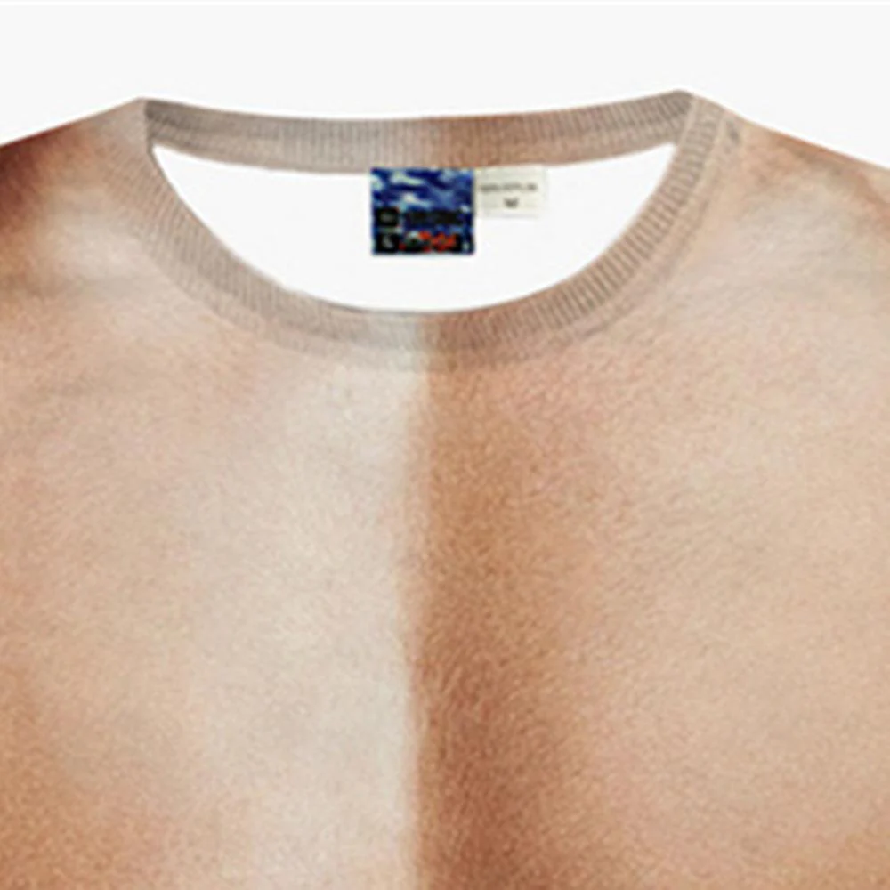 New Man Fashion 3D Print Muscle Funny T-Shirt - Image 4