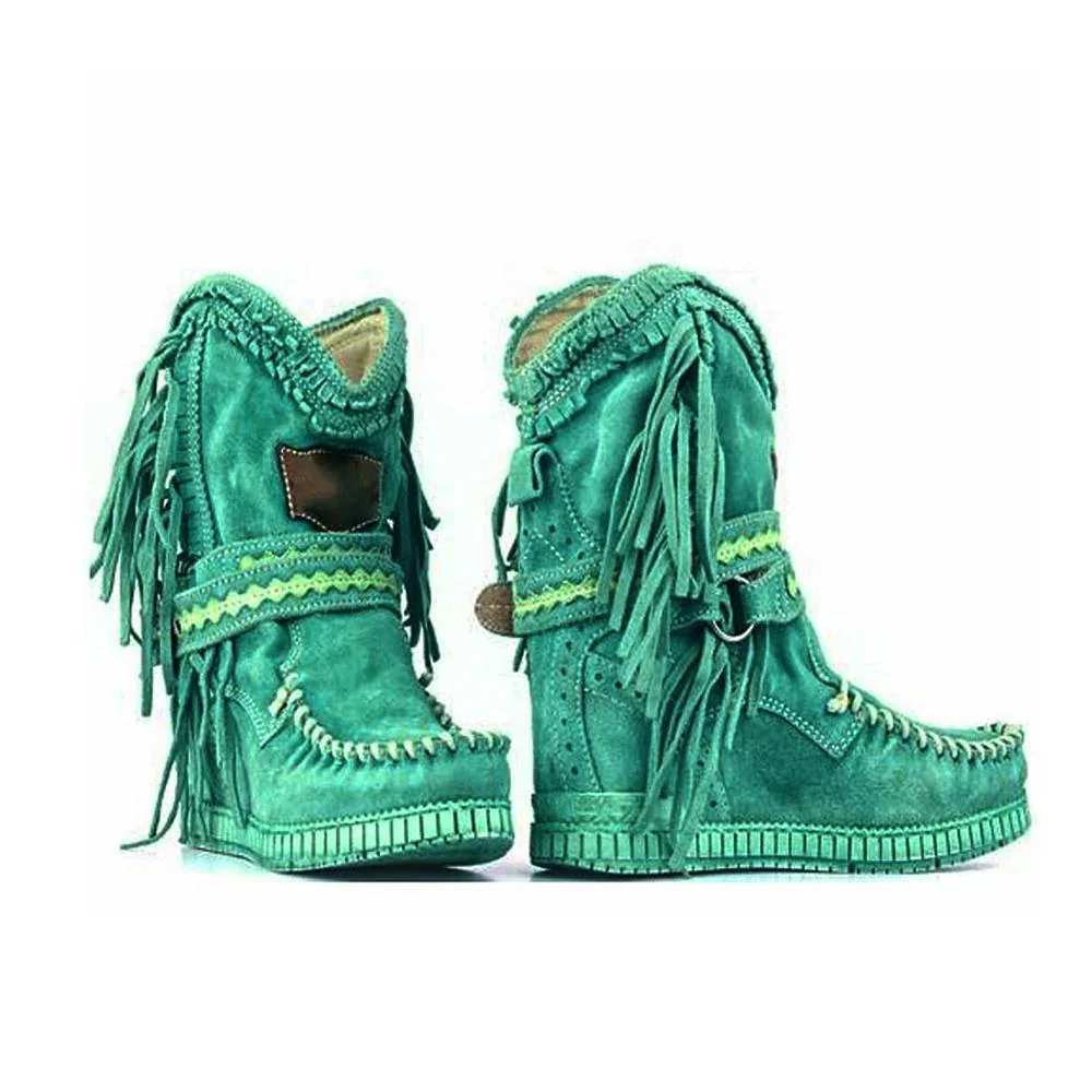 New Women's Tassel Faux Suede Winter Boots - Image 10