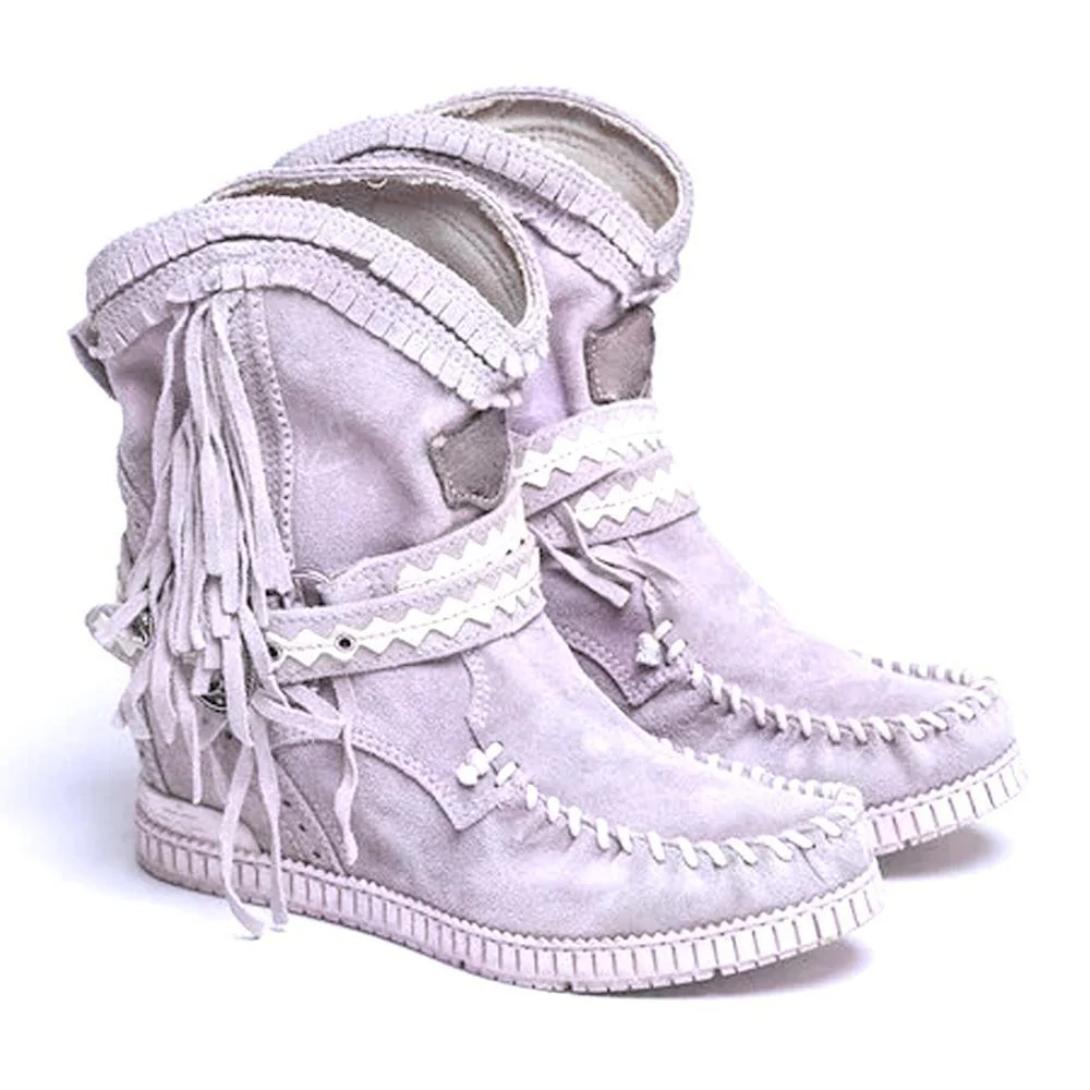 New Women's Tassel Faux Suede Winter Boots - Image 12