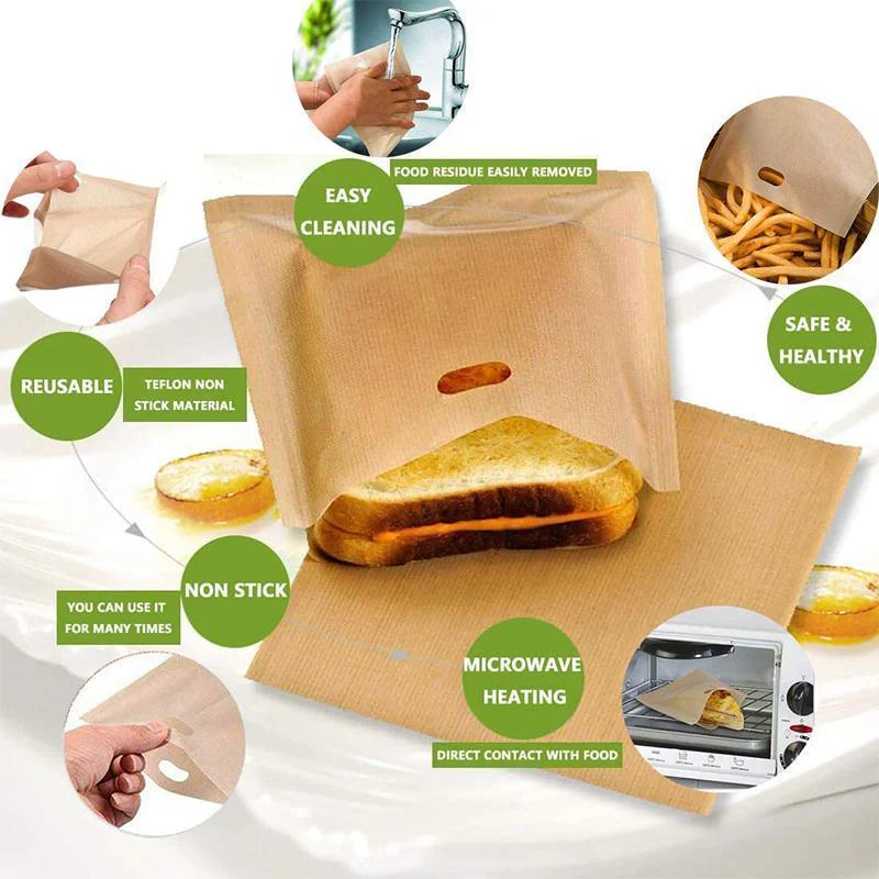 Non-Stick Toast Pocket Bag(5pcs) - Image 3