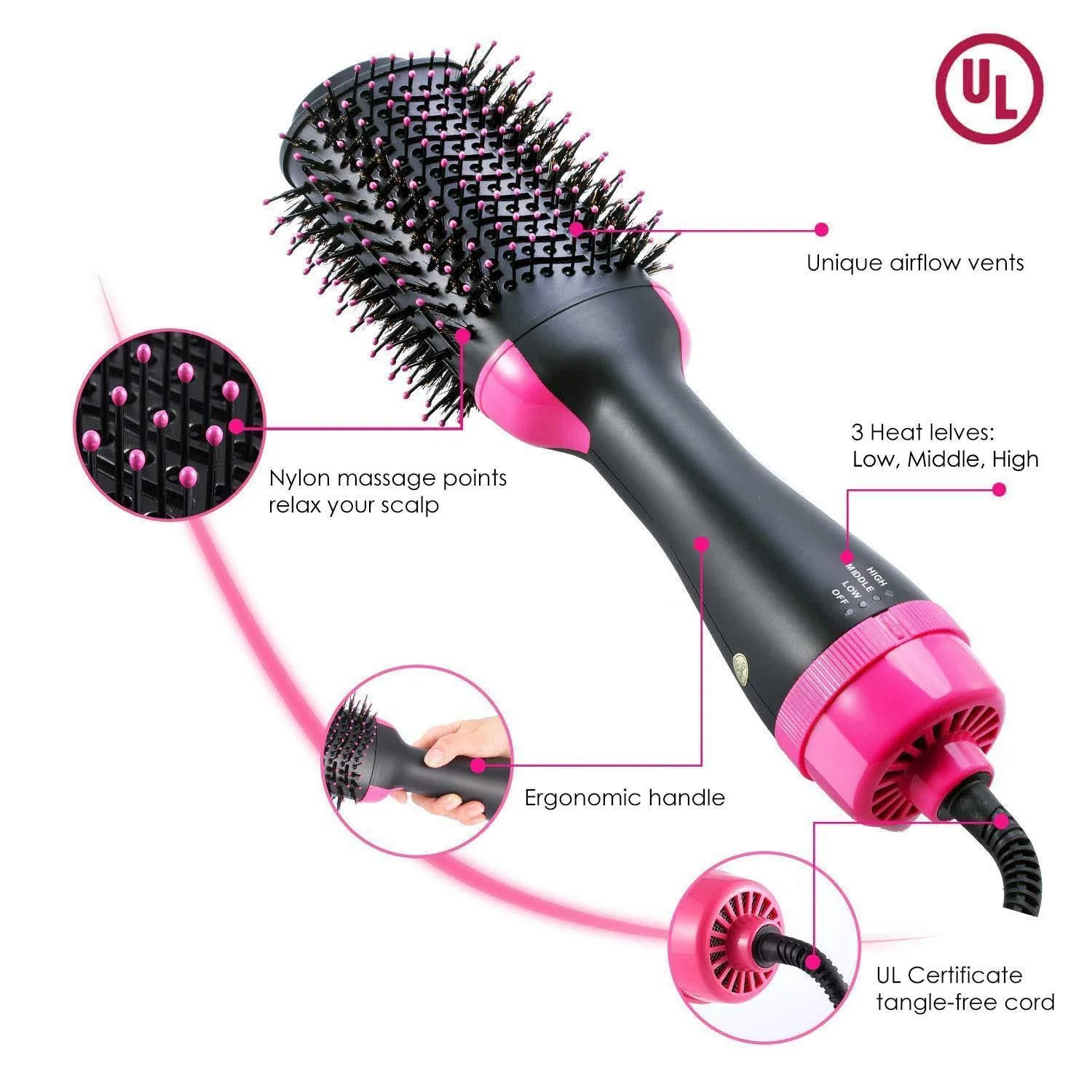 One Step Salon 2-in-1 Hair Dryer & Styler - Image 7