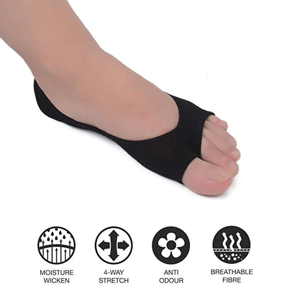 Open-toed Silicone Pad Liner Socks - Image 3