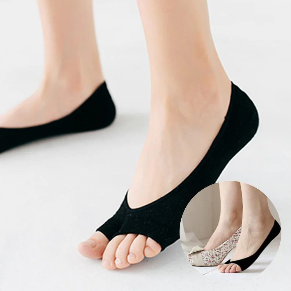 Open-toed Silicone Pad Liner Socks - Image 8