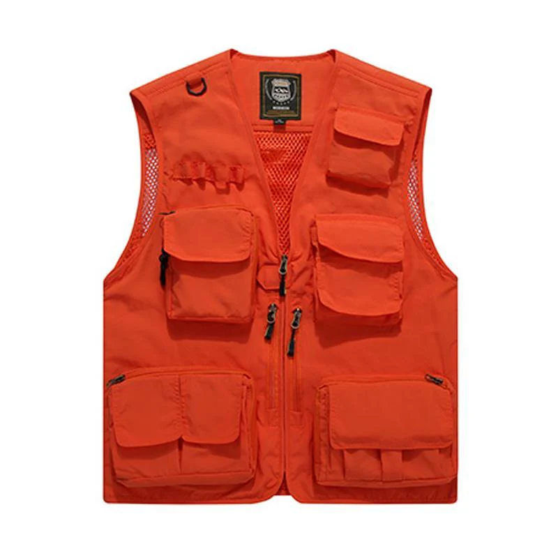 Outdoor Lightweight Mesh Fabric Vest with 16 Pockets - Image 15