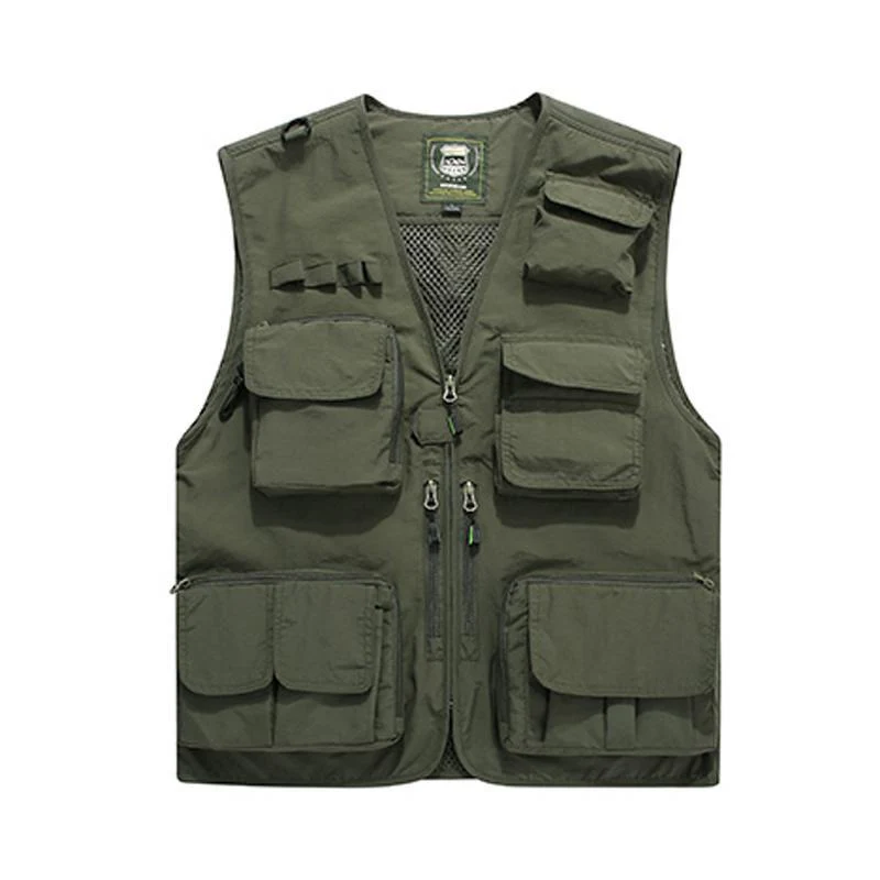 Outdoor Lightweight Mesh Fabric Vest with 16 Pockets - Image 19