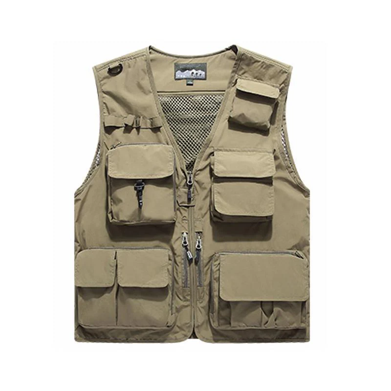 Outdoor Lightweight Mesh Fabric Vest with 16 Pockets - Image 20