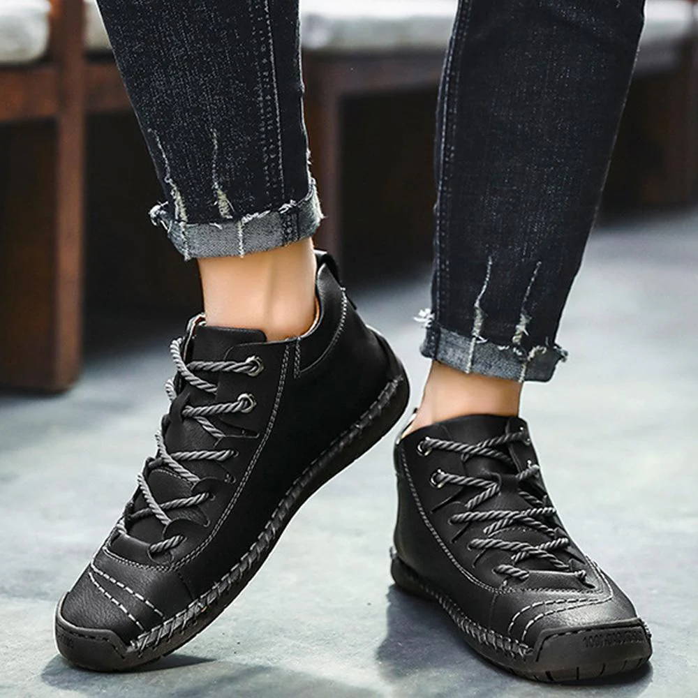 Outdoor Men Plus Velvet Boots Hiking Shoes - Image 5
