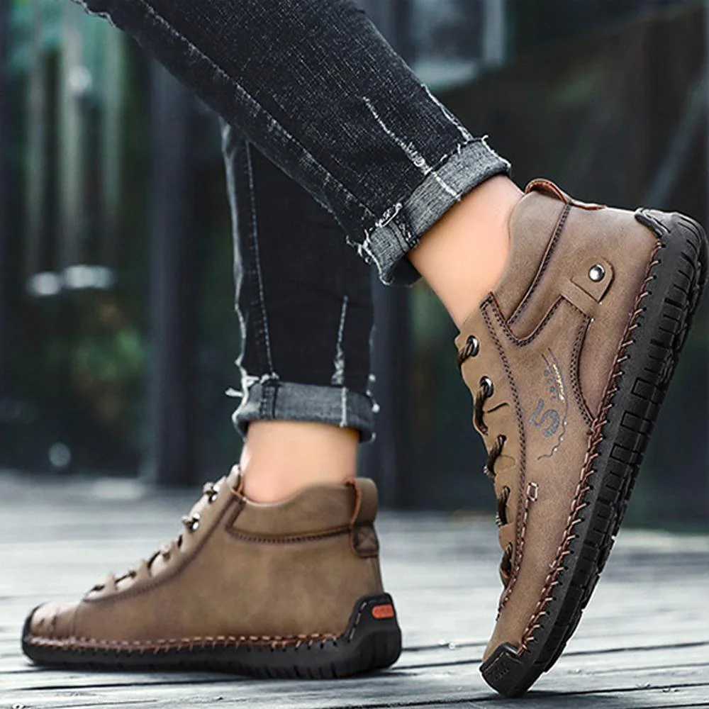 Outdoor Men Plus Velvet Boots Hiking Shoes - Image 7