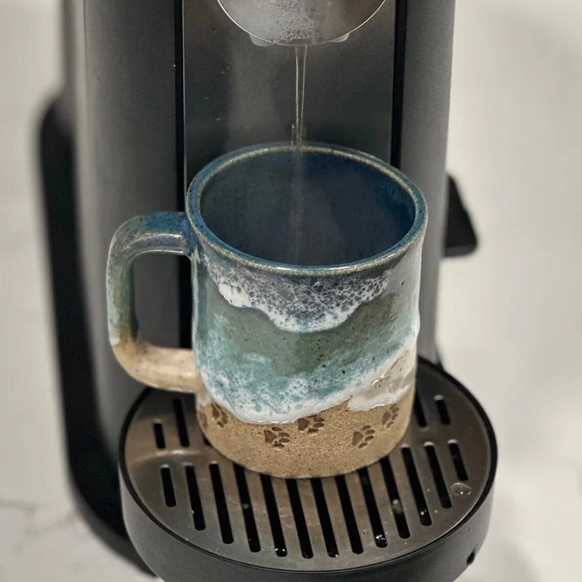 Paw Print Ocean Shoreline Mug - Image 3