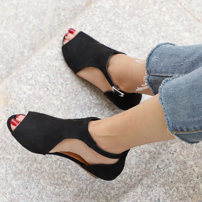 Peep Toe Chic Sandals - Image 3