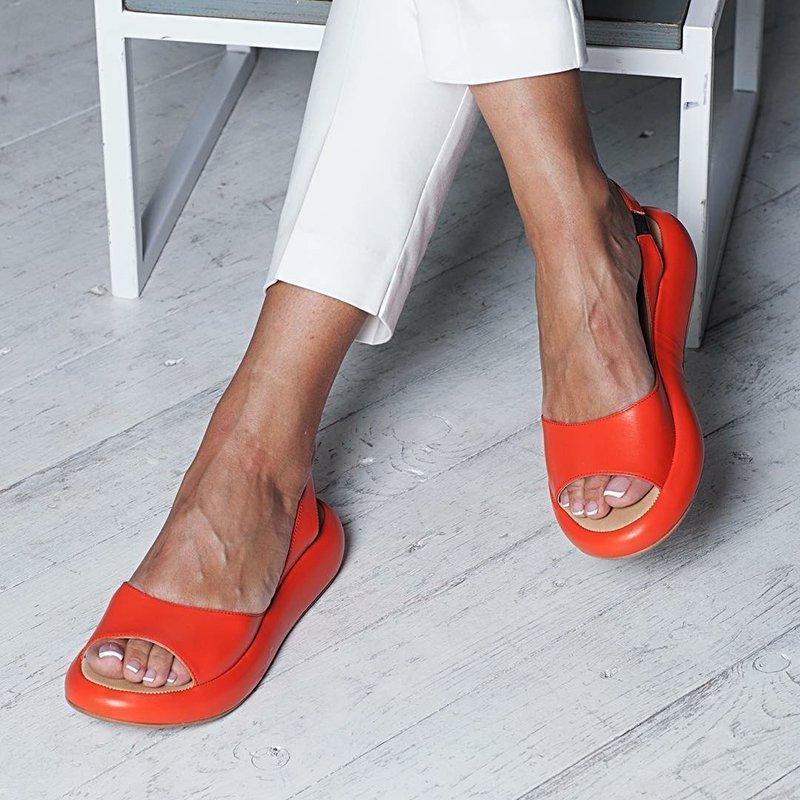 Peep Toe Flat Chic Sandals - Image 6
