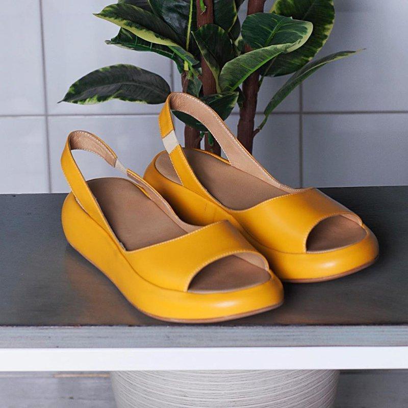 Peep Toe Flat Chic Sandals - Image 8