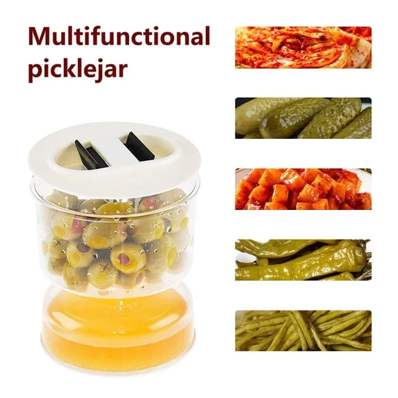 š„2023 Hot Saleš„Pickle and Olives Jar Container with Strainer - Image 9