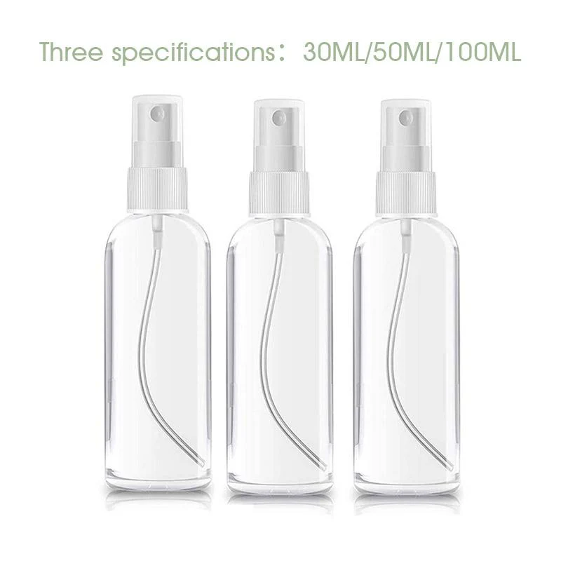 Portable Bottles Empty Clear Plastic Fine Mist Spray Bottles (3 PCs)