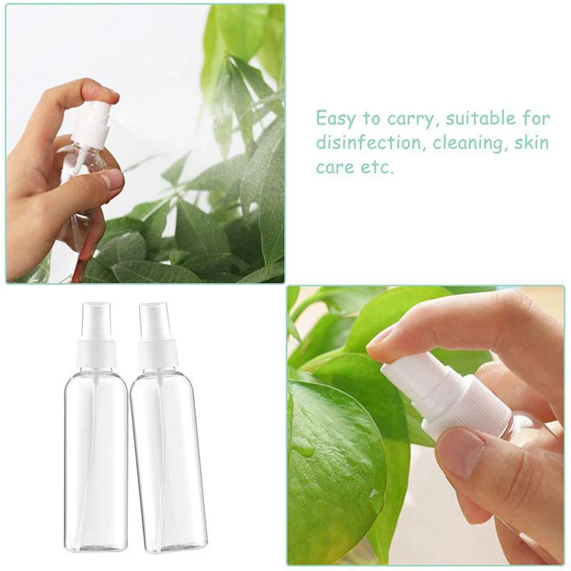Portable Bottles Empty Clear Plastic Fine Mist Spray Bottles (3 PCs) - Image 8