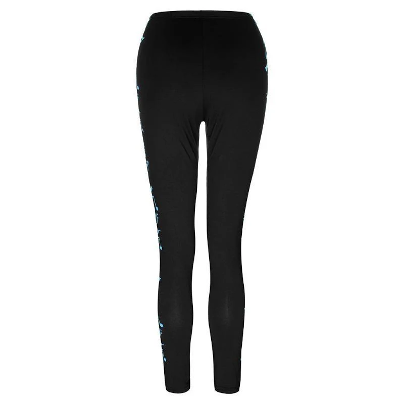 Plus Size High Waist Legging Music Note Print Sport Pants - Image 5
