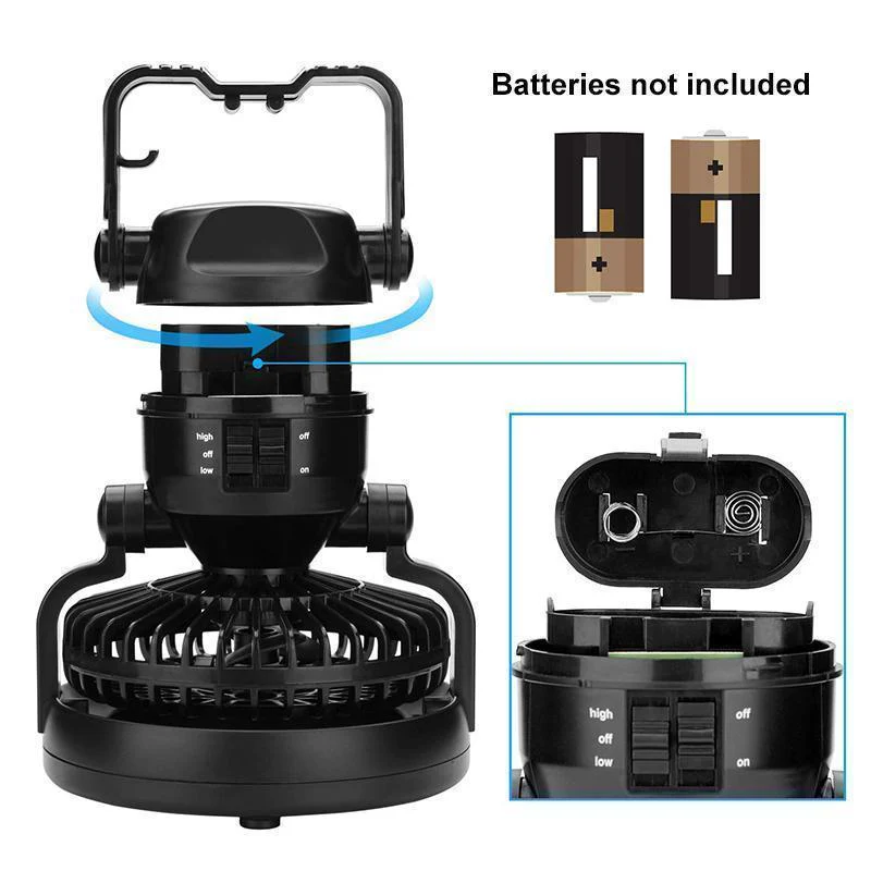 Portable Camping Lantern with Ceiling Fan - Image 6