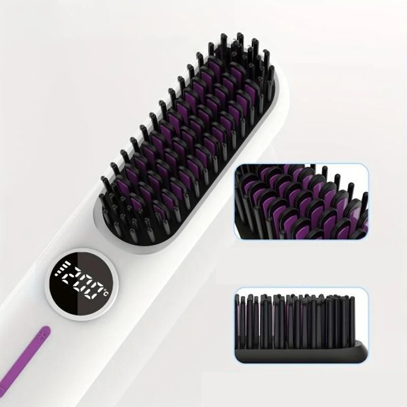 Portable Cordless Straightener Brush - Image 7