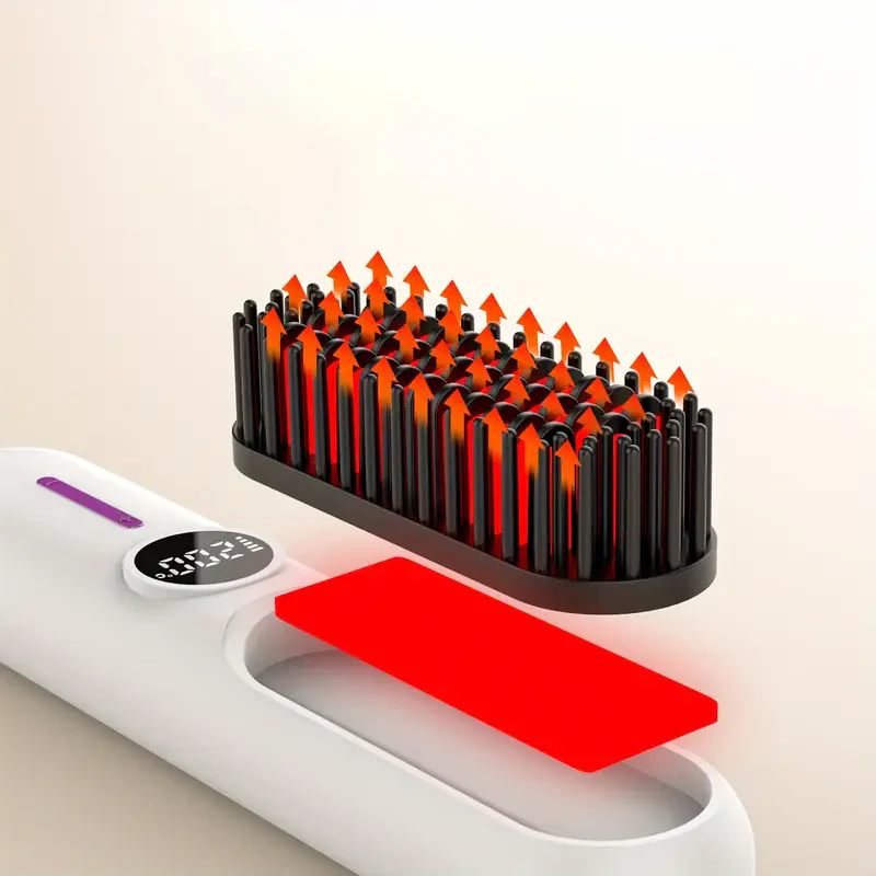 Portable Cordless Straightener Brush - Image 8
