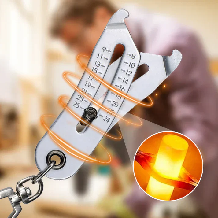 Portable Precise Thread Size Checker Keychain - Image 5
