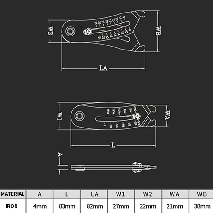 Portable Precise Thread Size Checker Keychain - Image 9
