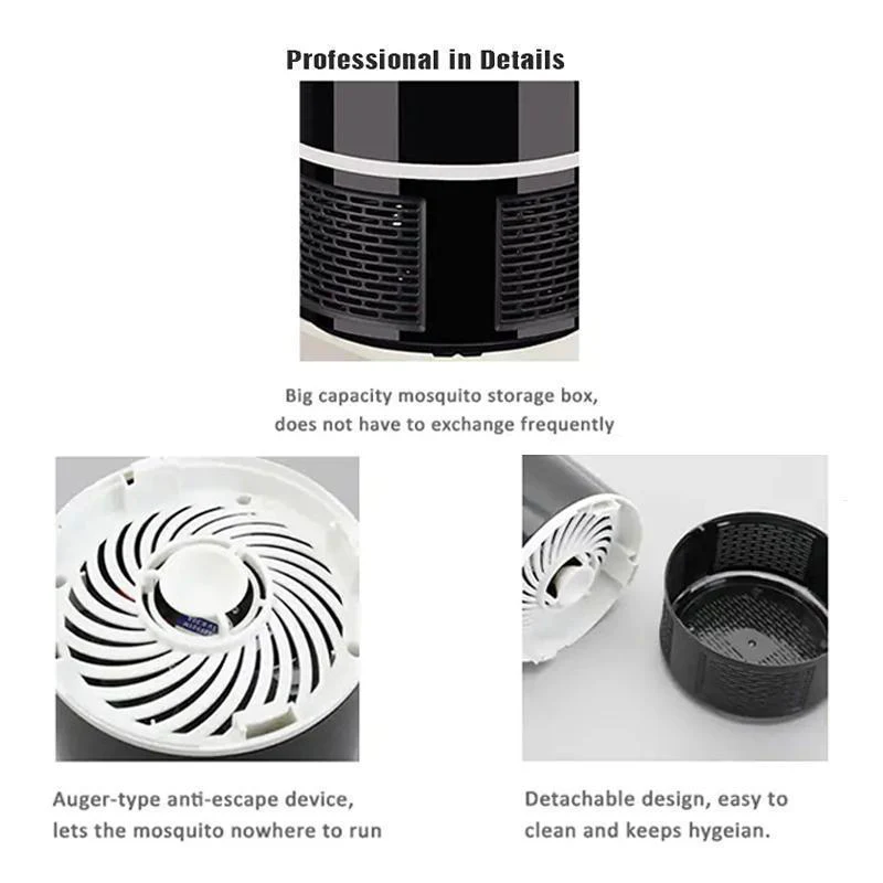 Mosquito And Flies Killer Trap - Suction Fan, No Zapper, Child Safe - Suitable For Outdoor,Indoor - Image 4