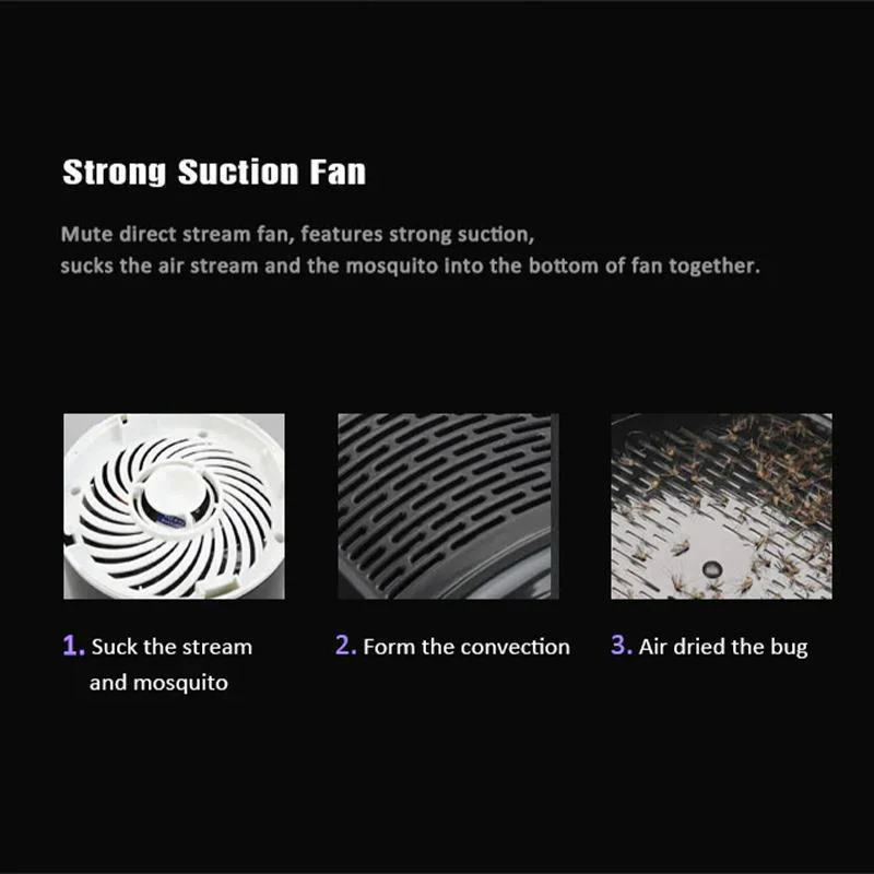 Mosquito And Flies Killer Trap - Suction Fan, No Zapper, Child Safe - Suitable For Outdoor,Indoor - Image 5