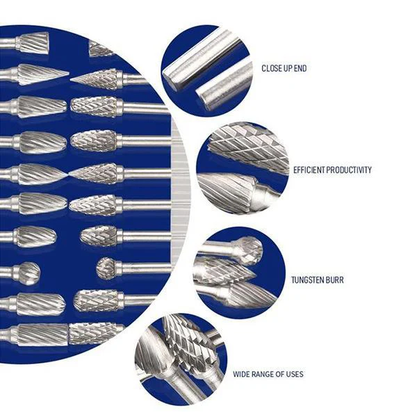 Premium Tungsten Steel Carbide Rotary Burr Set - Image 5
