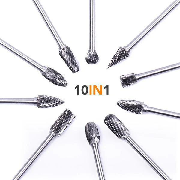 Premium Tungsten Steel Carbide Rotary Burr Set - Image 8