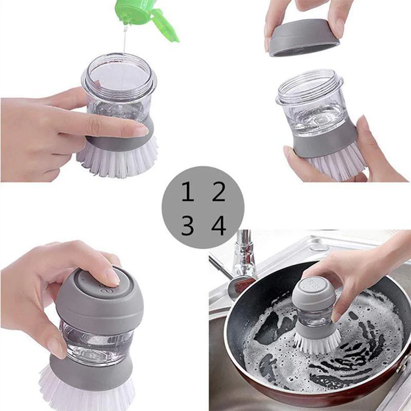 Press-type Dishwashing Brush - Image 7