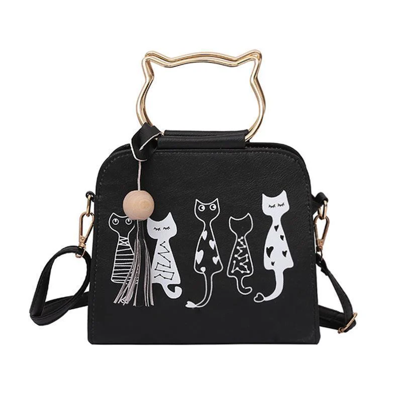 Printed kitten handbag - Image 10
