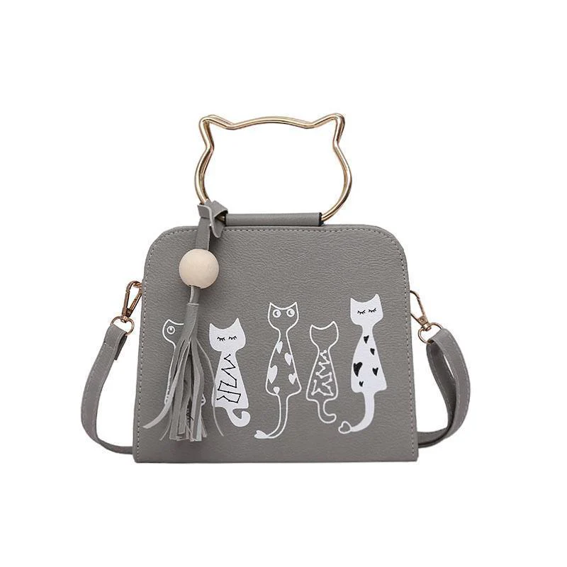 Printed kitten handbag - Image 11
