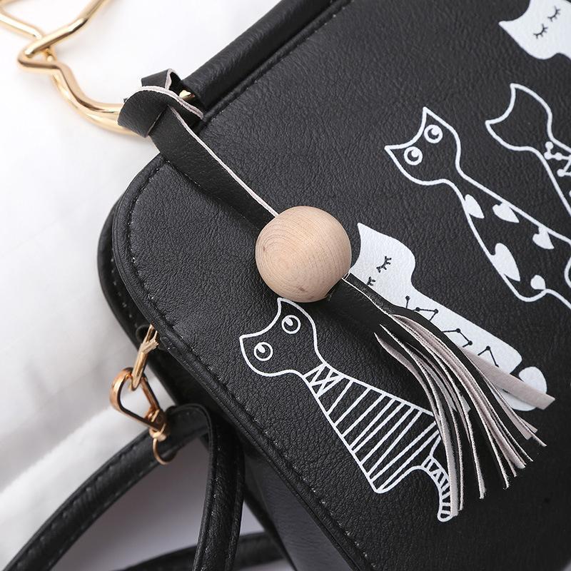 Printed kitten handbag - Image 5