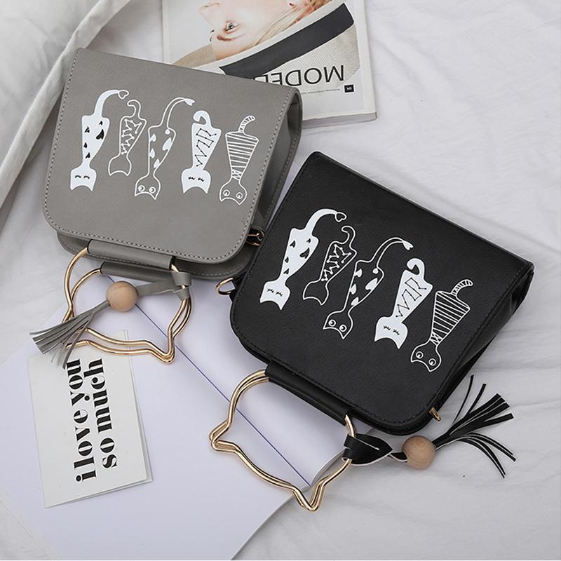 Printed kitten handbag - Image 9