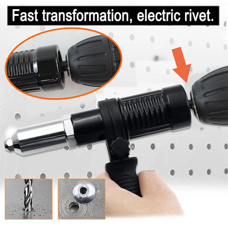 【🔥50% OFF🔥】Professional Rivet Gun Adapter Kit 🛠With 120 PCS RIVET WITH BOX - Image 5