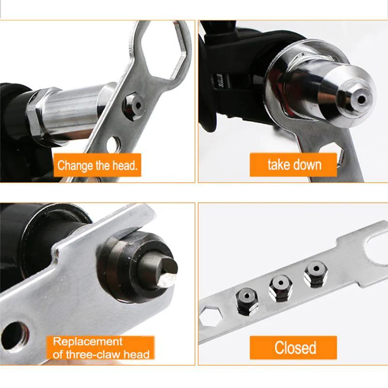 【🔥50% OFF🔥】Professional Rivet Gun Adapter Kit 🛠With 120 PCS RIVET WITH BOX - Image 6