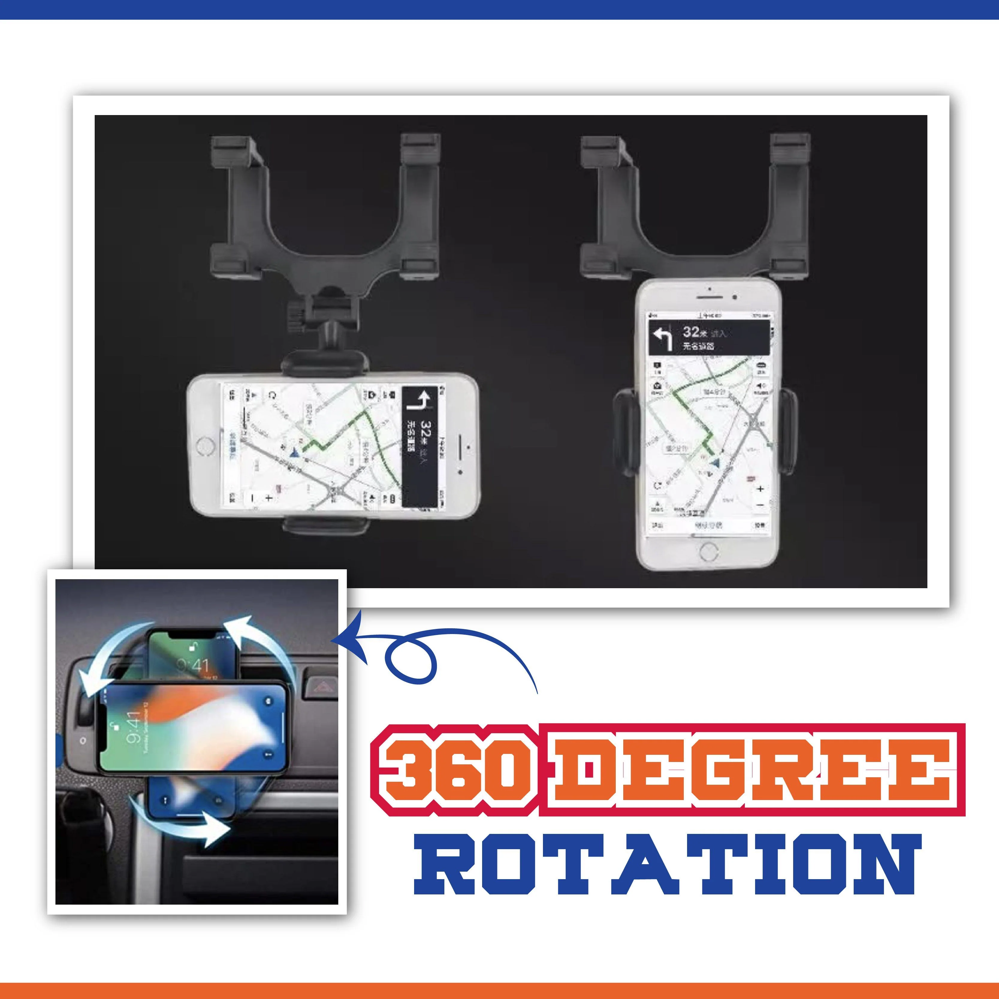 Rear-view Mirror Phone Mount - Image 2