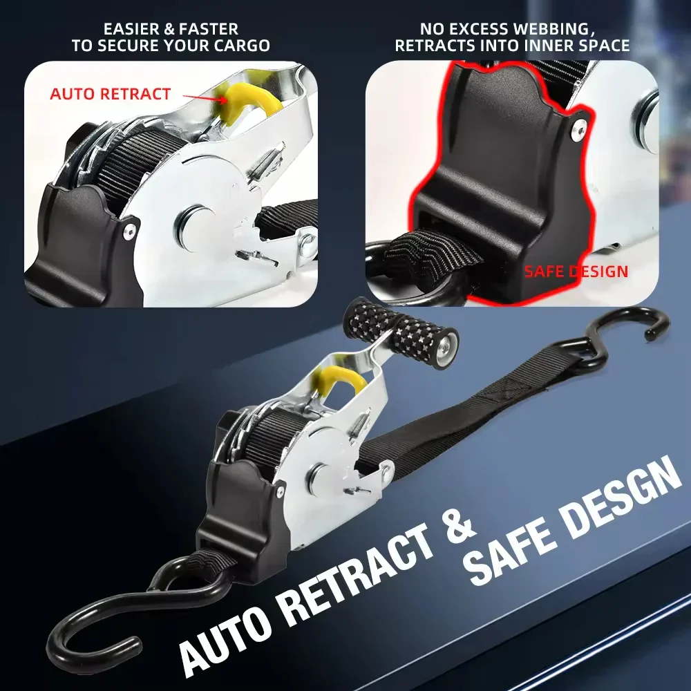 Retractable Auto Ratchet Strap - Image 2