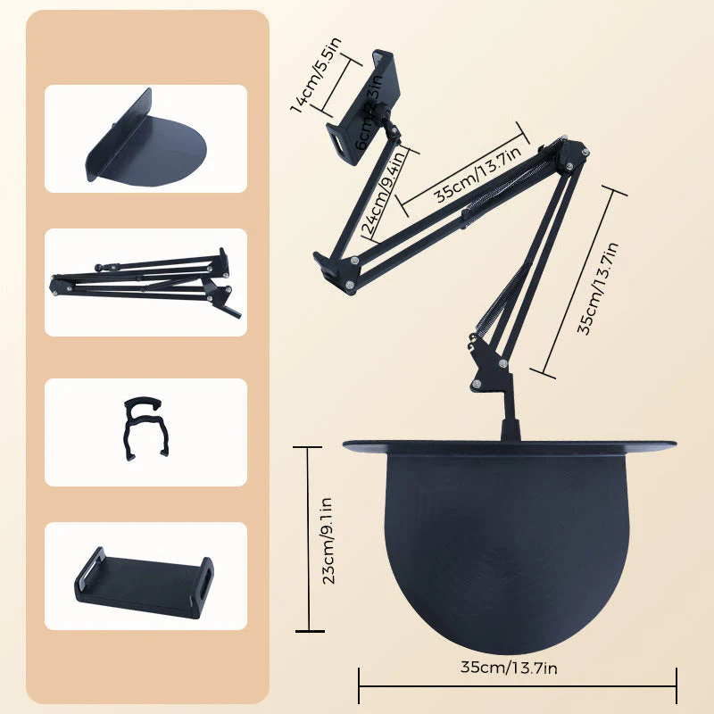 Retractable Hidden Bedside Phone Tablet Holder - Image 13