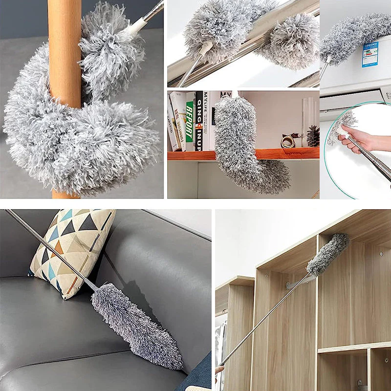 Retractable Washable Curved Microfiber Duster - Image 11