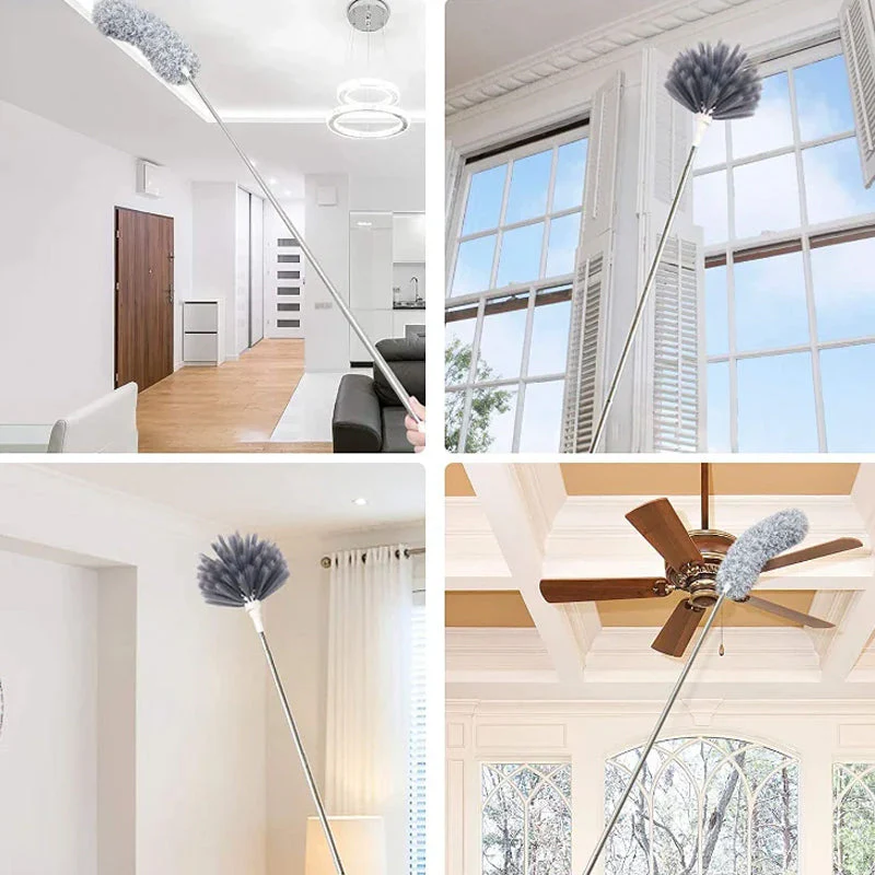 Retractable Washable Curved Microfiber Duster - Image 4