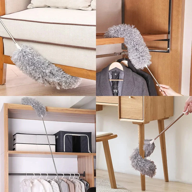 Retractable Washable Curved Microfiber Duster - Image 6