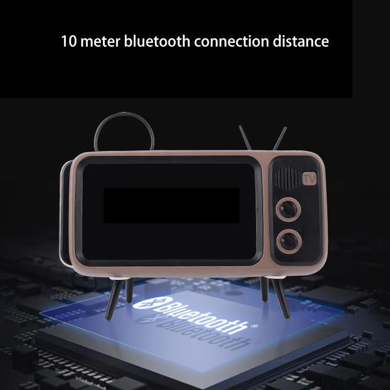 Retro TV Bluetooth Speaker+ Mobile Phone Holder - Image 10