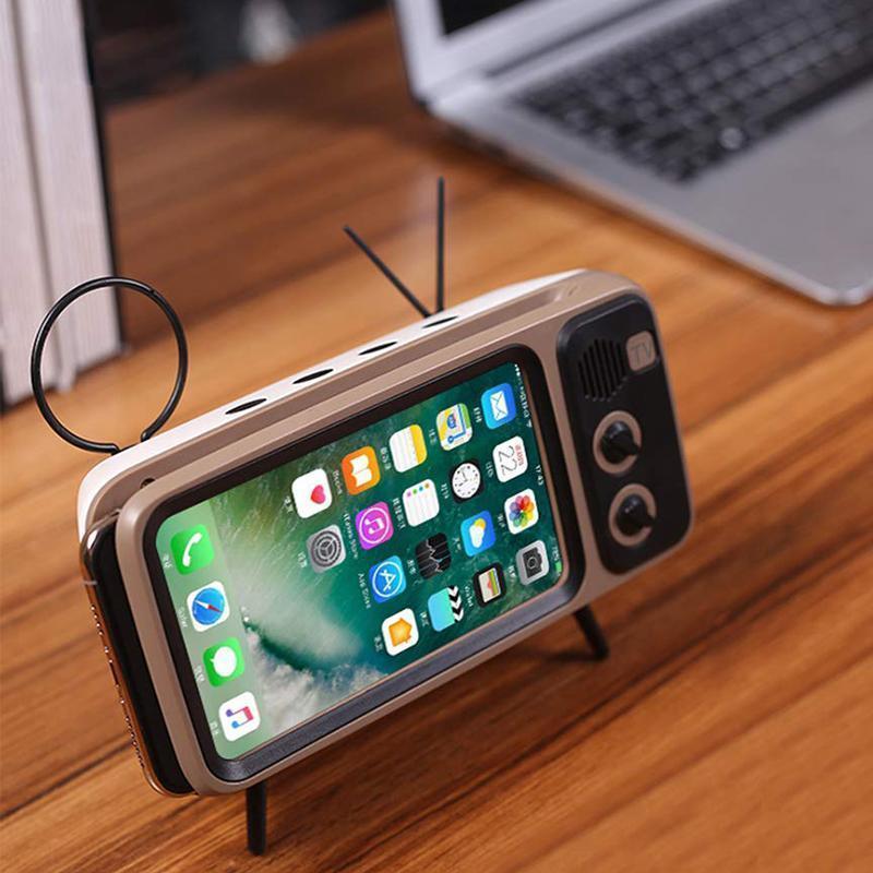 Retro TV Bluetooth Speaker+ Mobile Phone Holder - Image 2